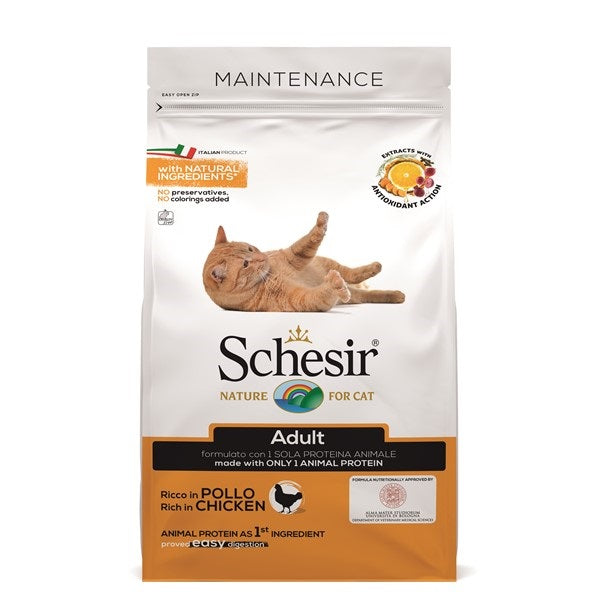 Schesir dry adult kip 1.5kg - Pip & Pepper by Dierenspeciaalzaak Huysmans