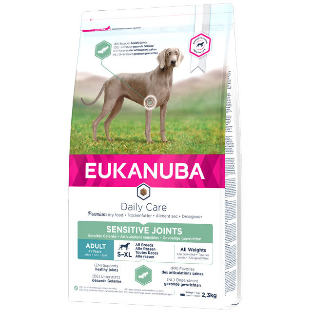 Eukanuba daily care sensitive joints 12kg - Pip & Pepper by Dierenspeciaalzaak Huysmans