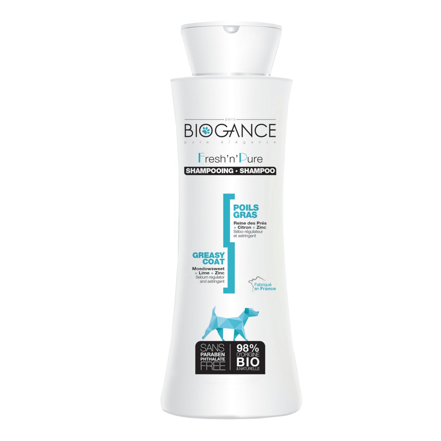 BIOGANCE vette vacht shampoo 250ml - Pip & Pepper by Dierenspeciaalzaak Huysmans