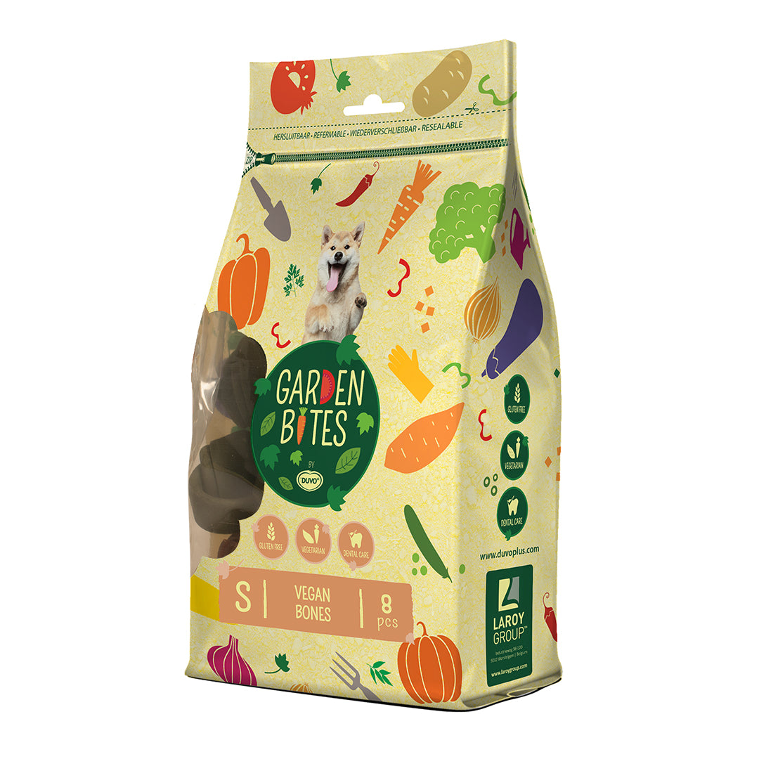 Garden bites vegan bones S 8st - Pip & Pepper by Dierenspeciaalzaak Huysmans