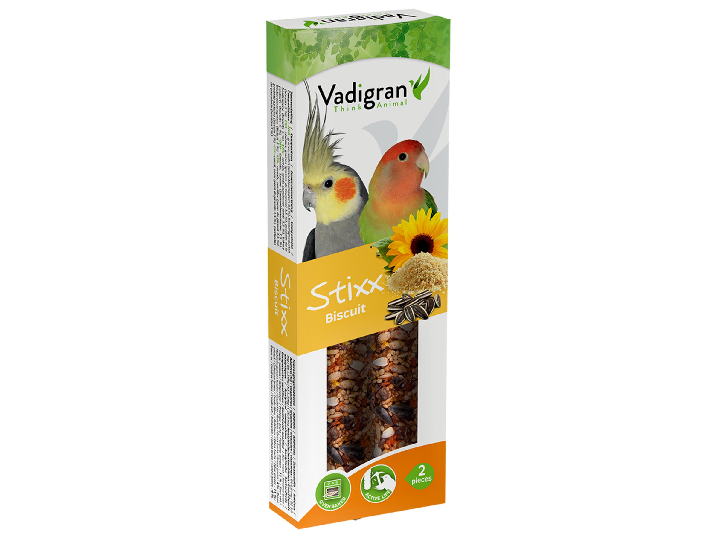 Snack stixx parkiet beschuit 115gr - Pip & Pepper by Dierenspeciaalzaak Huysmans