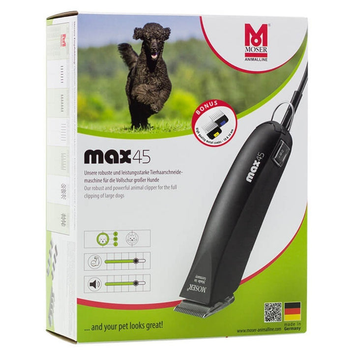 Tondeuse Moser max 45 - Pip & Pepper by Dierenspeciaalzaak Huysmans
