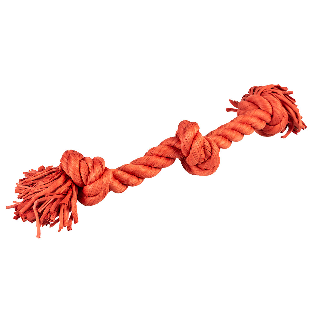 Sweater touw met 3 knopen rood  52cm - Pip & Pepper by Dierenspeciaalzaak Huysmans