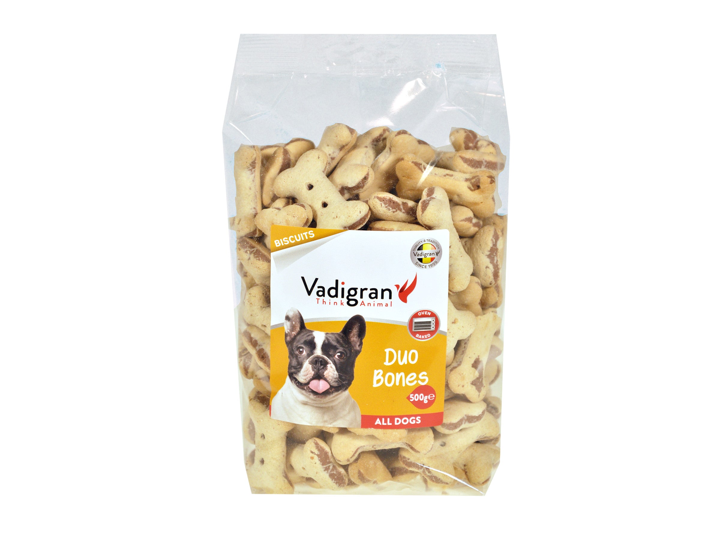 Biscuits Duo Bones 500g - Pip & Pepper by Dierenspeciaalzaak Huysmans