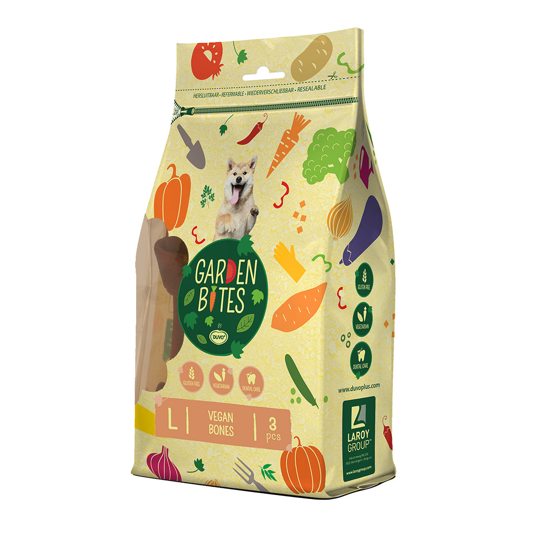 Garden bites vegan bones L 3st - Pip & Pepper by Dierenspeciaalzaak Huysmans