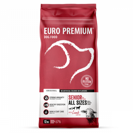 Europremium senior lamb & rice 12kg - Pip & Pepper by Dierenspeciaalzaak Huysmans